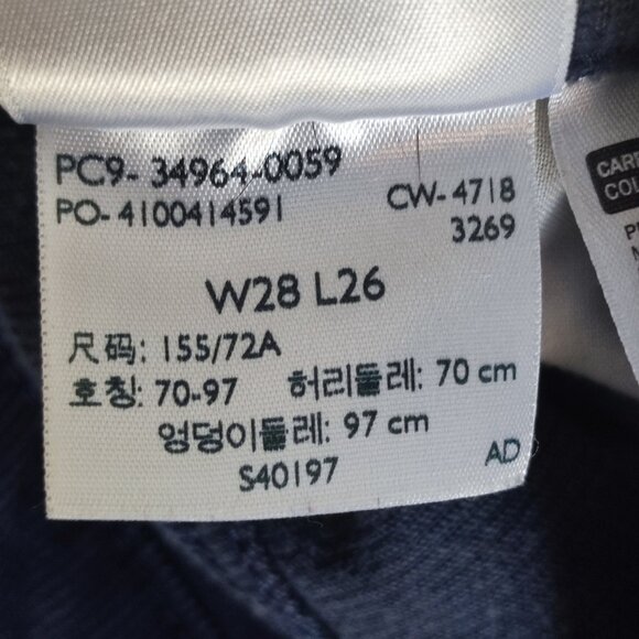 Levi's corduroy pants women's sz W28/L26 purplish blue wedgie straight white tab - Picture 8 of 16